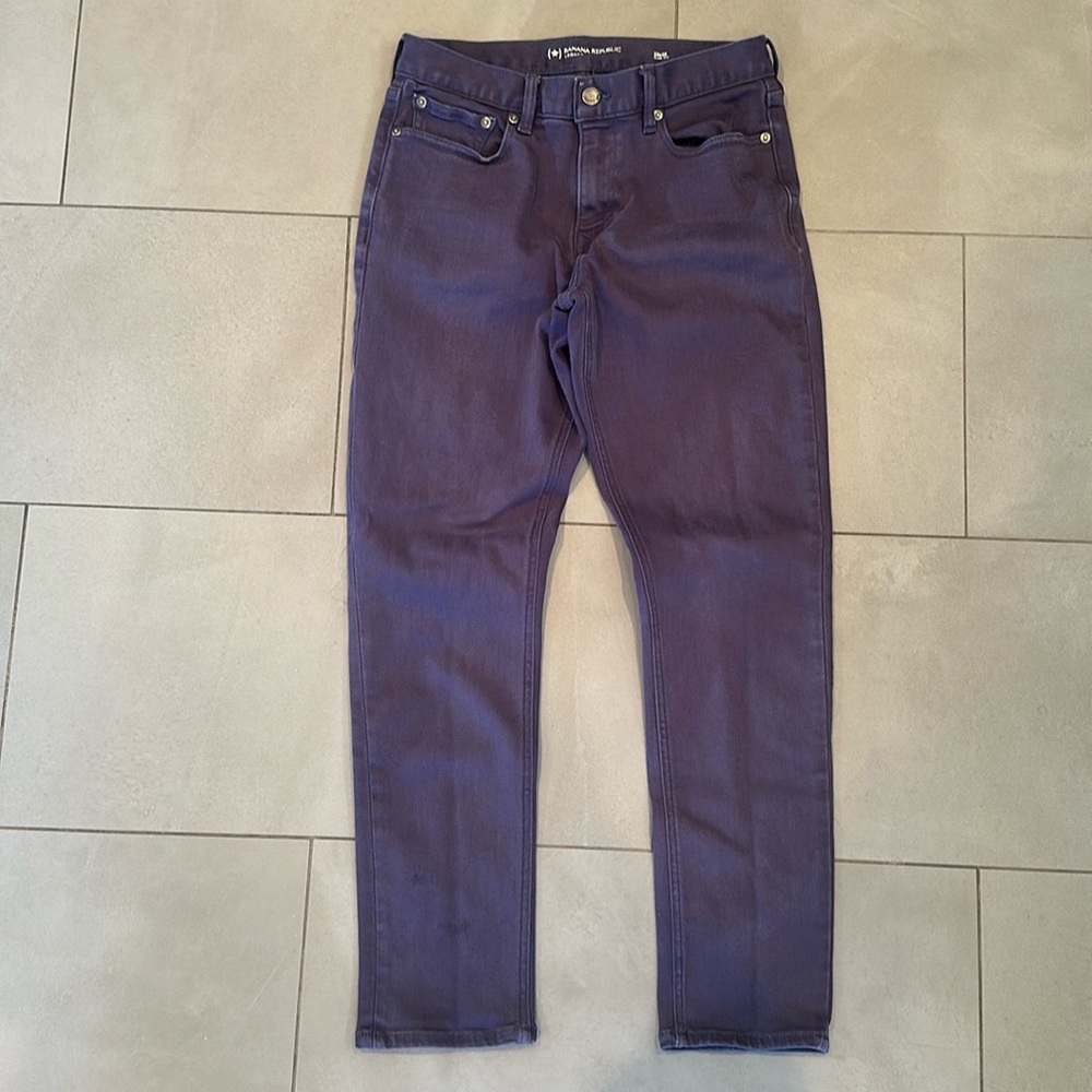 Mens Banana Republic indigo colored jeans
